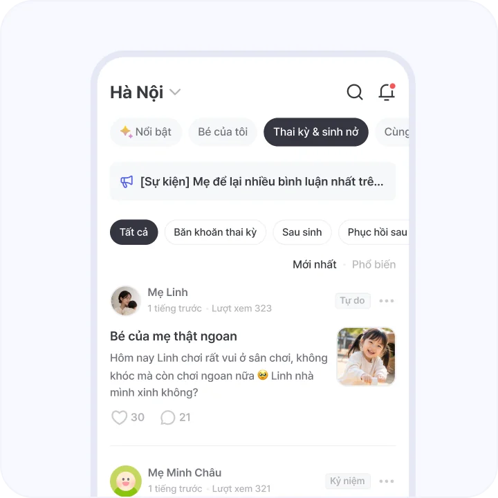 Màn hình cộng đồng BeBeTalk
